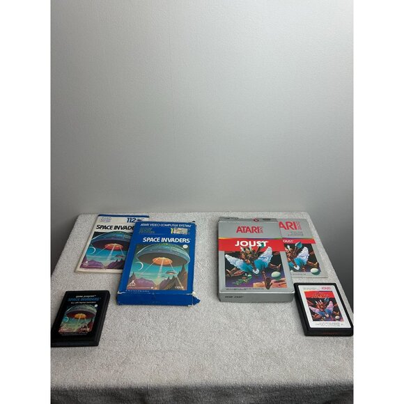 Atari 2600 Tested games space invaders and joust video game vintage retro - Picture 1 of 5